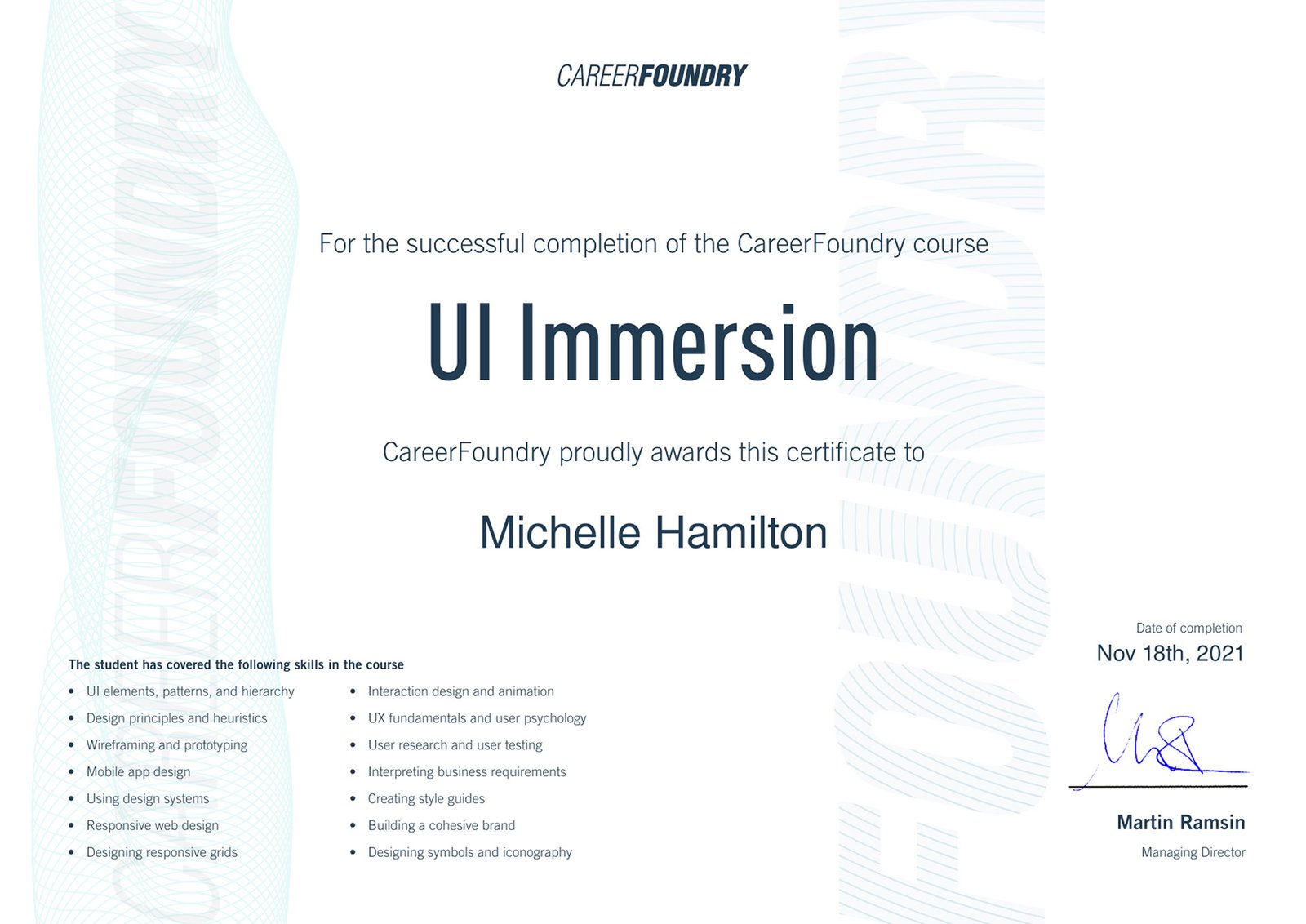 UI Cert